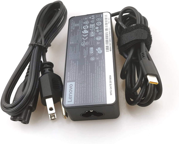 Genuine OEM Lenovo ThinkPad X1 Yoga 2nd Gen 20JD 20JE 65W AC Adapter Charger Cord Notebook Power Supply Cord