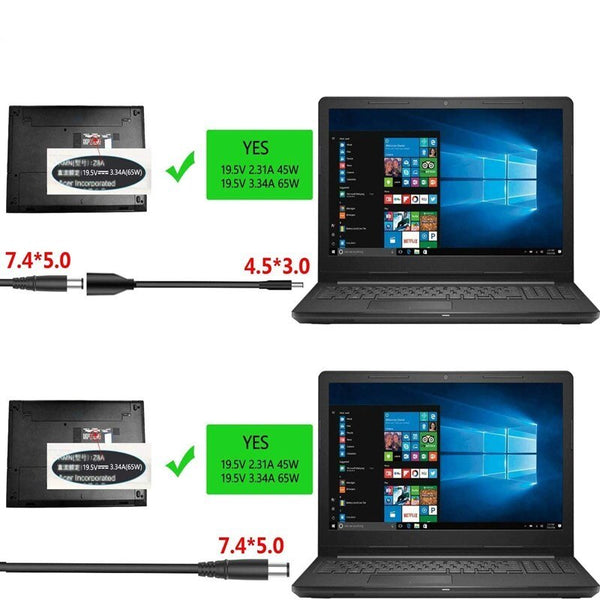 65W 45W AC Charger for Dell Latitude  2YKOF 02YKOF 1 5175Laptop Power Supply Adapter Cord