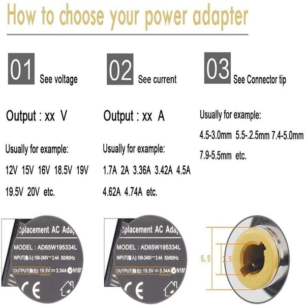 Genuine 65W AC Adapter Charger for Toshiba Satellite C655 C655D C675 C855 C855D C55 C55D L775D L855 Power Supply Cord