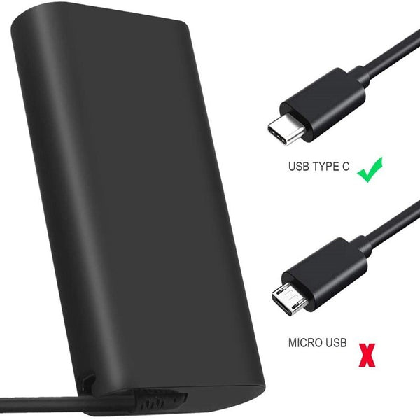 65W AC Charger for Dell XPS 12 9250 XPS 7480 5480 7275 5290 7490 LA65NM170 Laptop Power Supply Adapter Cord