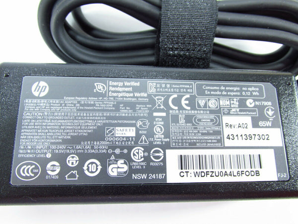 NEW Genuine HP Envy x360 13 13-ar0601ng AC Power Adapter Charger 19.5V 65W Charger