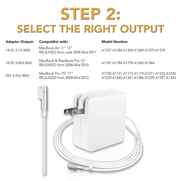 NEW Replacement MacBook Adapter Charger 45W for Apple MacBook Air A1304 MC506LL/A MC503LL/A