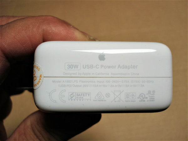 Original Genuine 30W USB-C Power Adapter for iPad iPhone MacBook A1882 MR2ALL/A