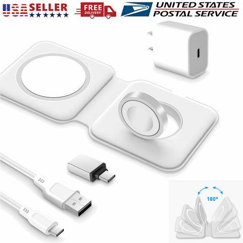 For Apple MagSafe Duo Charger Charging Station Pad for iPhone 12 Pro Max 13 Mini