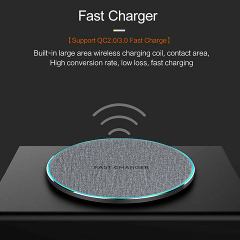 15W/30W Fast Charger Qi Wireless Charging Dock Pad Mat For iPhone 12 11 Pro XS 8