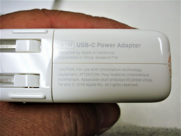 Genuine 61W USB C Charger 13 MacBook Pro Charger with USB-C Port 61W Charger + Cable A1718
