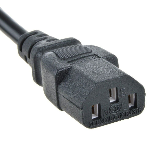 6FT AC Power Cord Cable 3 Prong US Plug for TV PRINTER PC DESKTOP HP DELL Lenovo