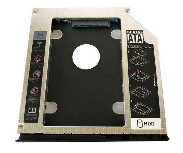 New 2nd HDD/SSD Caddy For HP EliteBook 2530p 2540p 2nd Hard Drive Caddy With Bezel