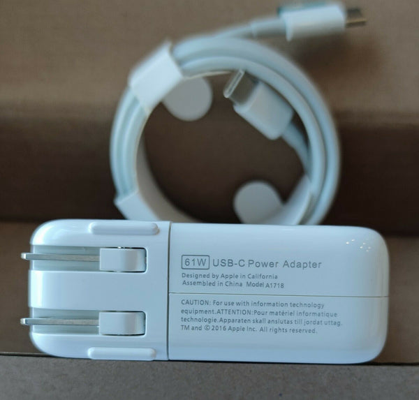 Wholesale 10pcs 61W USB-C MacBook Charger Genuine for apple MacBook Pro 13'' 15''  Power Adapter 
 2018 -2020
