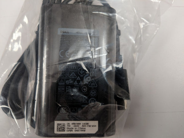 Dell 45W AC Adapter Charger USB-C Type C XPS 13 9365 9370 9380 9300 9310