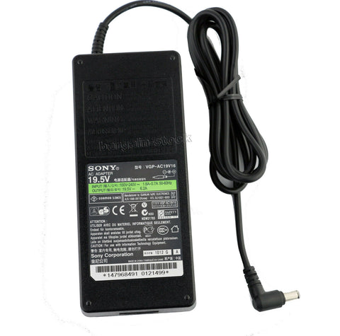Original AC Adapter Charger For Sony VIAO VGP-PRZ20C VGP-AC19V16 19.5V 6.2A 120W Charger
