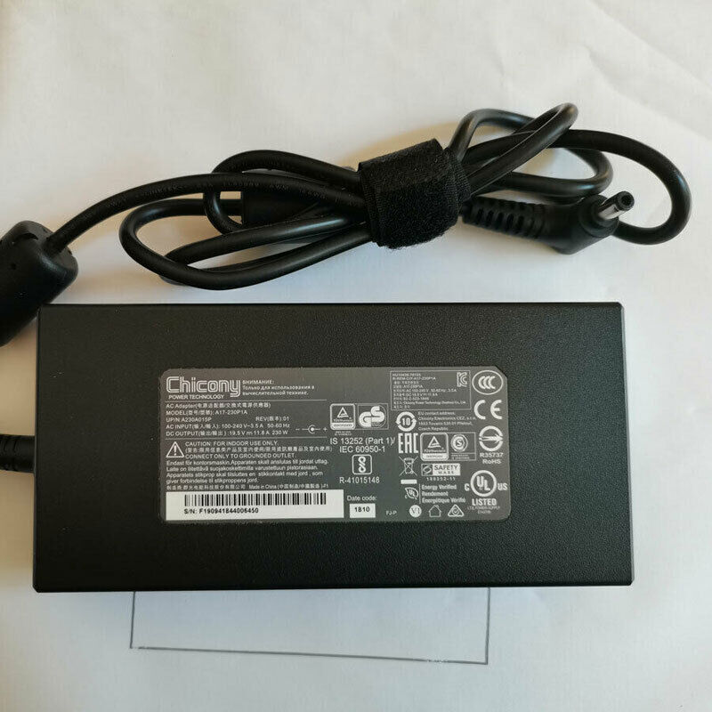 Genuine OEM Chicony CLEVO Clevo P671HS-G A12-230P1A HASEE ZX8-CR5S1 Charger AC Cord Notebook Power Supply Cord