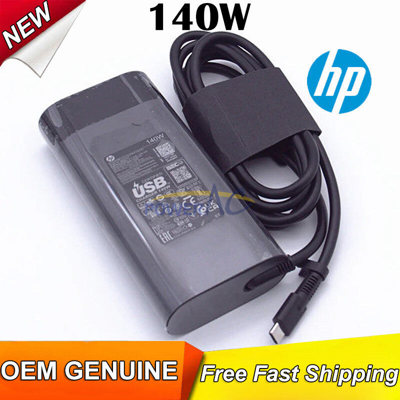 NEW ORIGINAL 140W HP OMEN TRANSCEND 14-fb0004nt 9V817EA  AC ADAPTER CHARGER+CABLE
