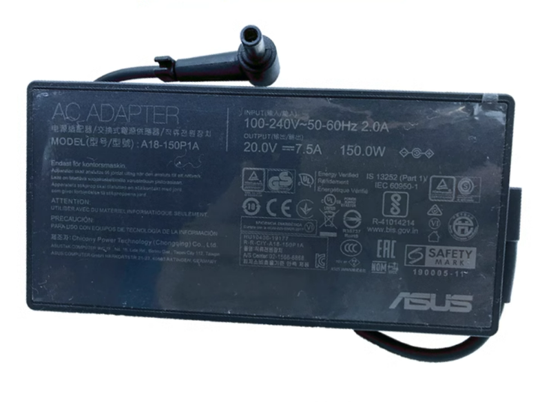 Original Genuine 150W A18-150P1A Charger ASUS ROG Strix G731GT G731GT-AU004T AC Adapter Notebook Power Supply Cord