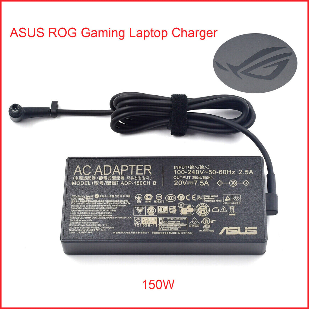 thumbnail image 2 of Genuine ASUS 150W Laptop Charger – 20V 7.5A – For TUF Gaming FX505DU, FX705DT, ROG Strix – ADP-150CH B 2 of 5