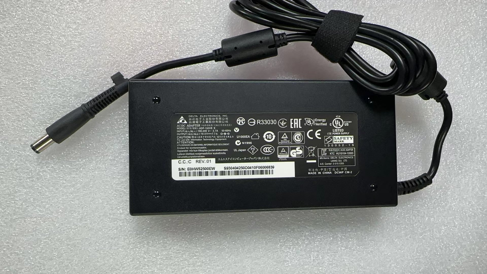 Original MSI Laptop AC Charger ADP-150VB B 150W OEM Delta 19.5V 7.7A 7.4mm Pin Compatible(No Pin ADP-150VB B )