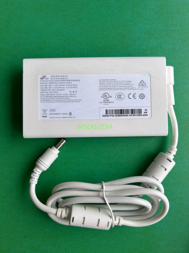 FSP250-ACBU3 20V 12.5A 250W FSP SiC Power Supply Laptop Charger AC/DC Adapter 5.5*2.5mm