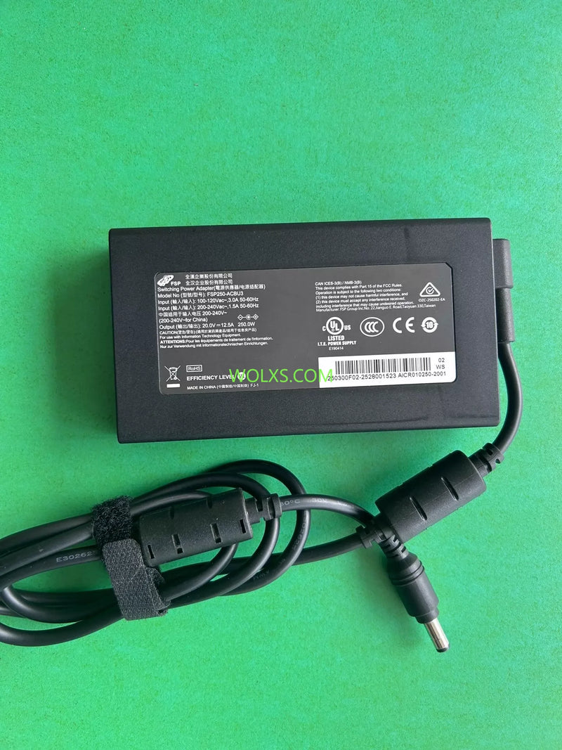 FSP250-ACBU3 20V 12.5A 250W FSP SiC Power Supply Laptop Charger AC/DC Adapter 5.5*2.5mm