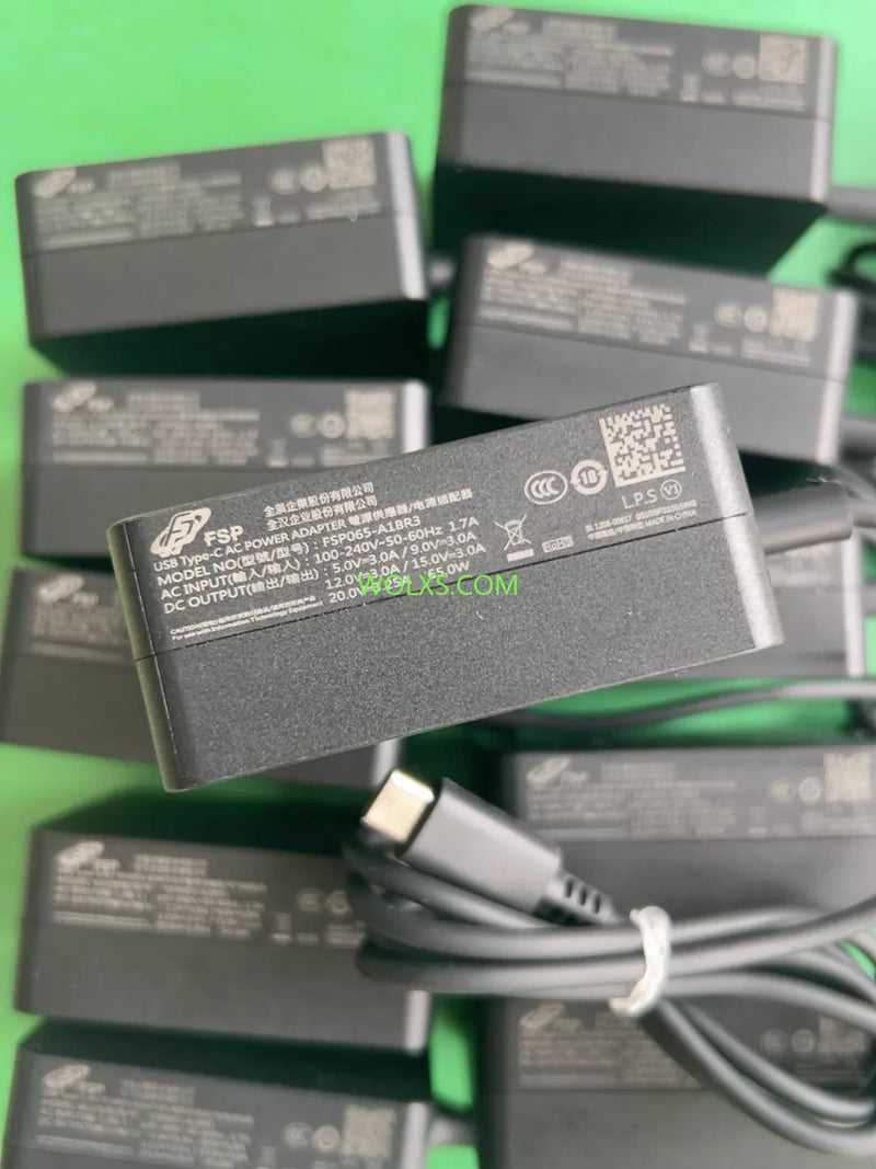 FSP065-A1BR3 Original FSP 65W Power Adapter TypeC Port, 20V3.25A Laptop Charger Wholesale!