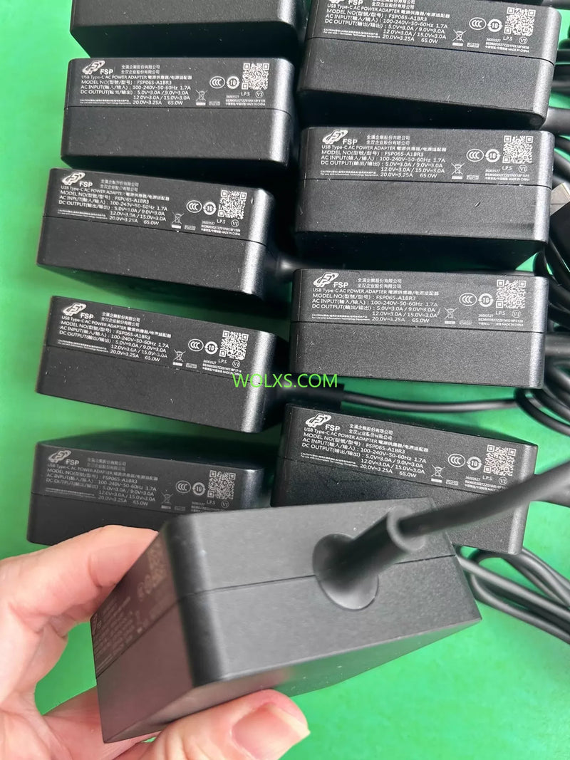 FSP065-A1BR3 Original FSP 65W Power Adapter TypeC Port, 20V3.25A Laptop Charger Wholesale!