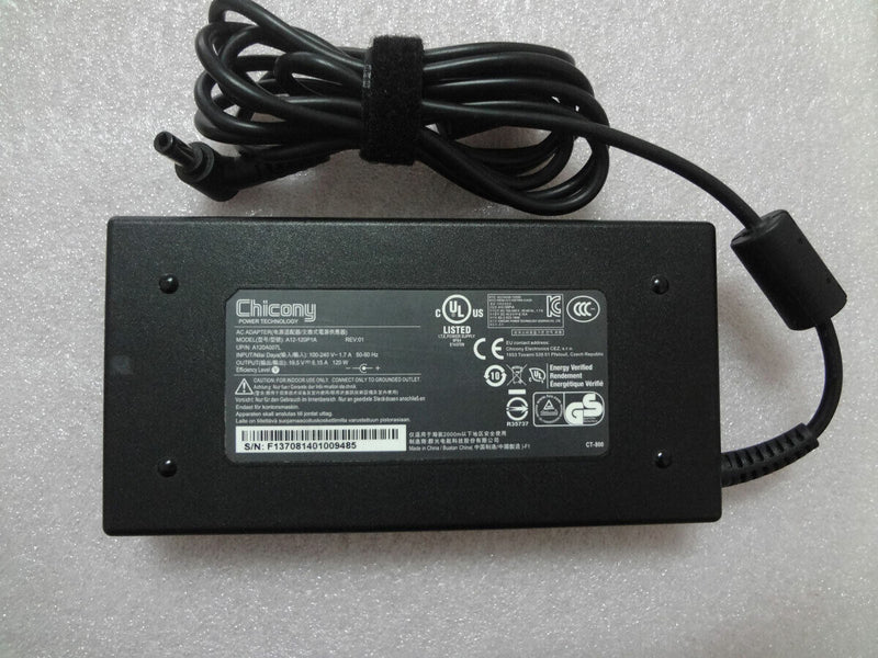 Original Chicony 120W AC Adapter Charger for MSI GE72 6QE(Apache Pro)-250AU A12-120P1A Notebook Power Supply Cord