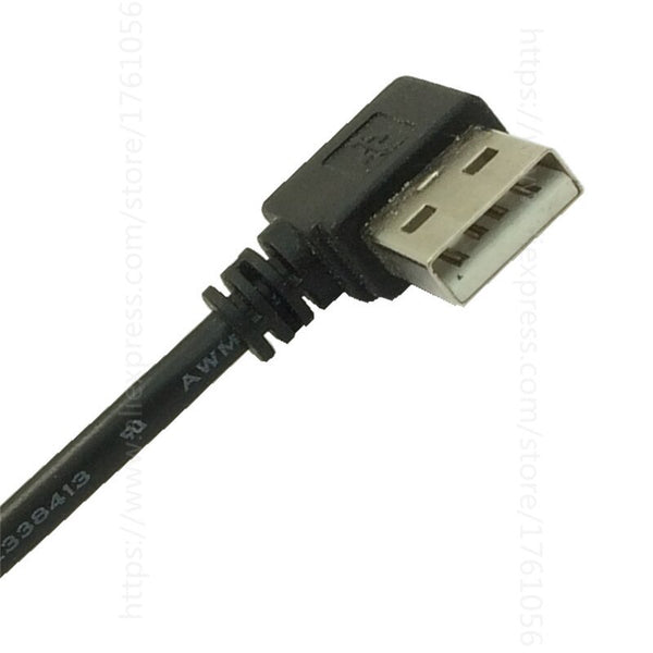 0.5M Right Angled USB 2.0 A Male to Left Angled B Male 90 degree Printer Scanner computer Cable