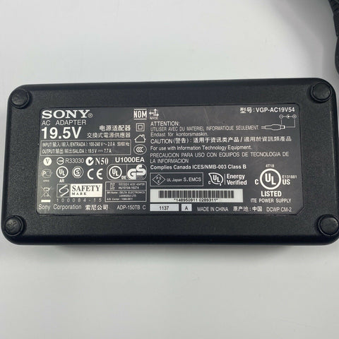 NEW Original Sony AC Adapter 19.5V 7.7A 150W Sony ADP-150TB VGP-AC19V54 Power Supply
