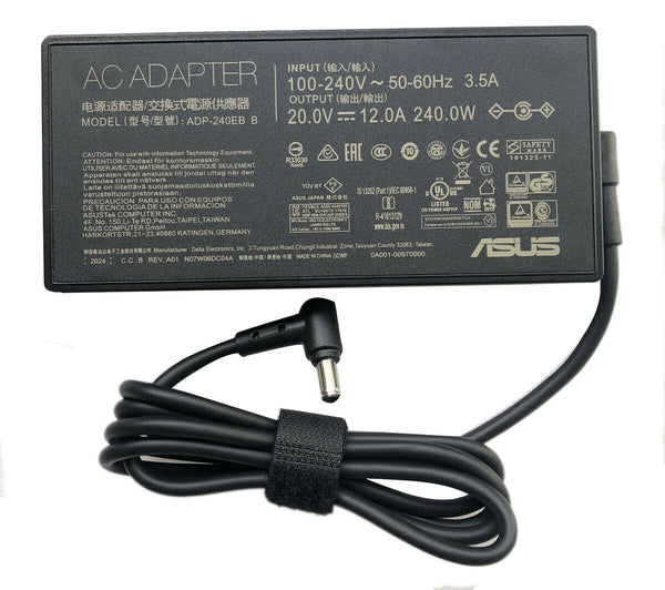 NEW ASUS 20V 12A 240W AC Adapter For ASUS ROG Strix 17 G733QS-K4016T G733QS-HG026T Power