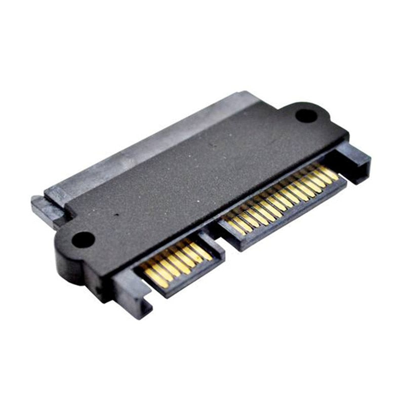 1 pcs SATA 22 Pin 7+15 Pin Male Plug To SATA 22P 7+15P Female Jack Convertor Adapter Components