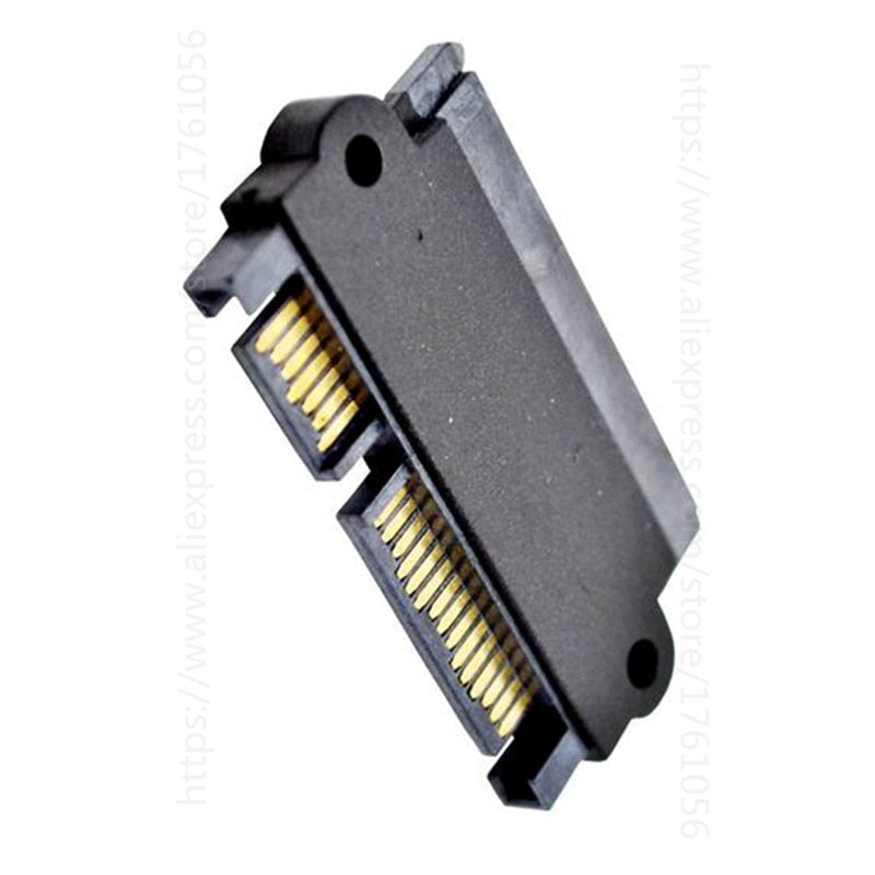 1 pcs SATA 22 Pin 7+15 Pin Male Plug To SATA 22P 7+15P Female Jack Convertor Adapter Components