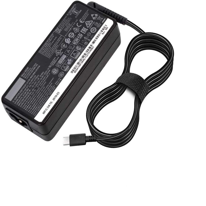 USB C Charger for Lenovo ThinkPad ADLX65YCC3D DLX65YDC3D Laptop Type C Adapter Power Cord