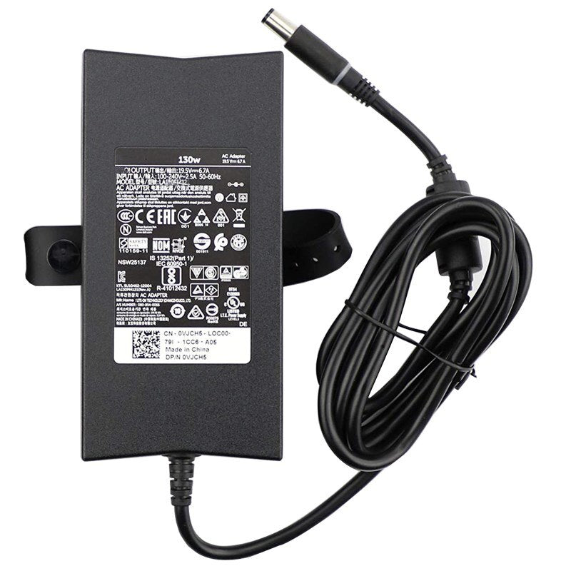 Genuine 19.5V 6.7A AC Charger for Dell Precision M4400 M4500 JU012 PA-4E Laptop Power Supply Adapter Cord