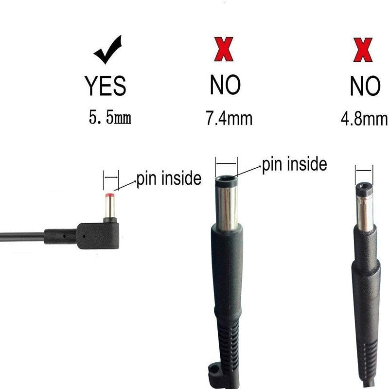 Genuine 19.5V 9.23A AC Charger fit for Acer Aspire V Nitro 15 VN7-593G 17 VN7-793G A717-71G Laptop Adapter Power Supply Cord