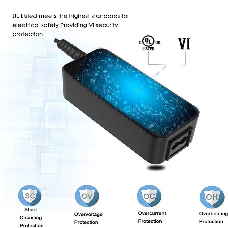19V 3.42A AC Charger for Acer Aspire 5 A514-51G A514-51K A514-51KG A515-52KG Laptop Adapter Power Supply Cord