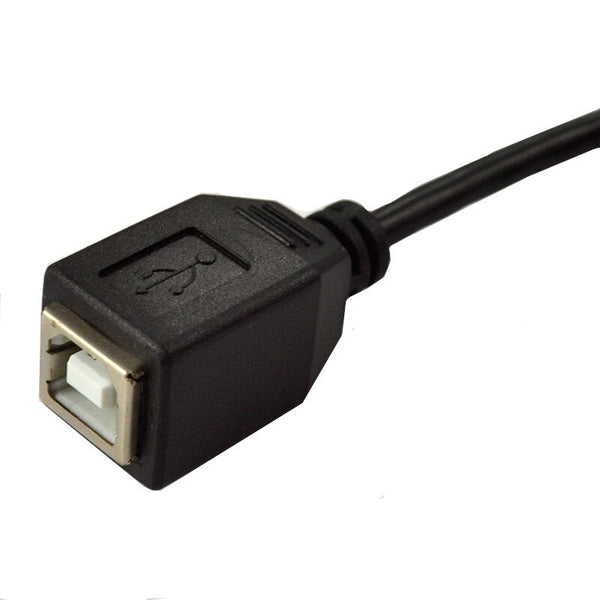 1PCS Right Angle USB Type B male to USB B female Printer new Extension Sync Cable Cord 0.25M