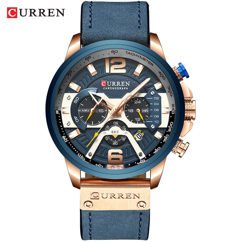 Luxury Military Leather Watch