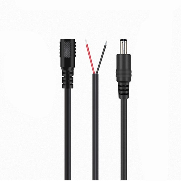 20AWG Male / Female DC5.5 Cable 5.5MM * 2.1MM 5.5 2.1 Socket Power Adapter Connector Wire for LED Strip Light 0.3M 0.5M 1M 2M 3M