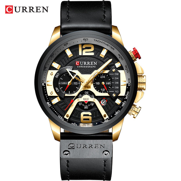 Luxury Military Leather Watch