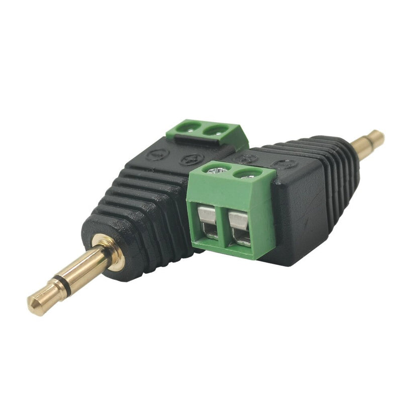 3.5mm 2 pole AUX Audio Jack Male Stereo Sound Track Plug Solderless Connector DIY Screw Lock Cable Adapter for audio video