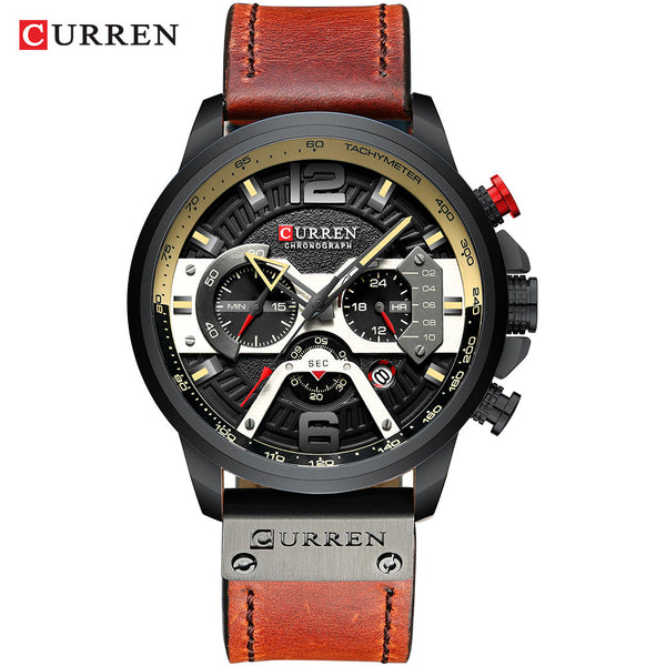 Luxury Military Leather Watch