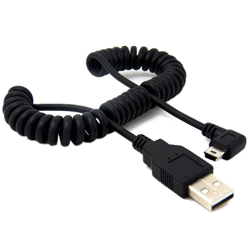 3ft Flexible Spending Turn Right Universal USB / Mini USB Charging Cable Electronic Gadgets