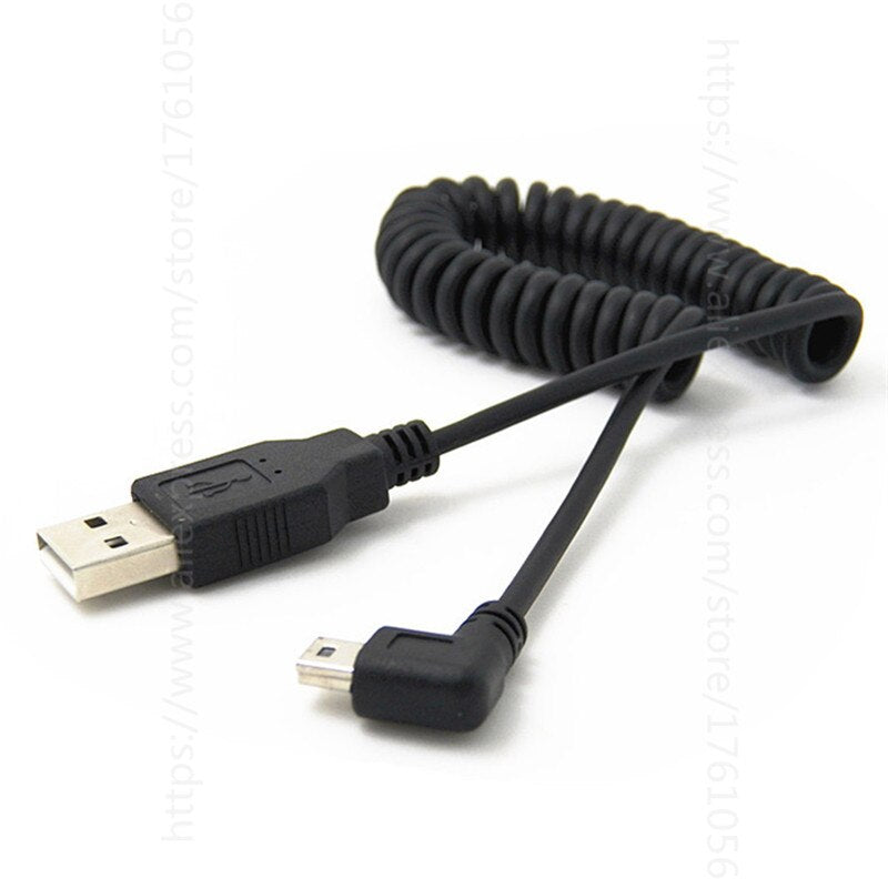 3ft Flexible Spending Turn Right Universal USB / Mini USB Charging Cable Electronic Gadgets