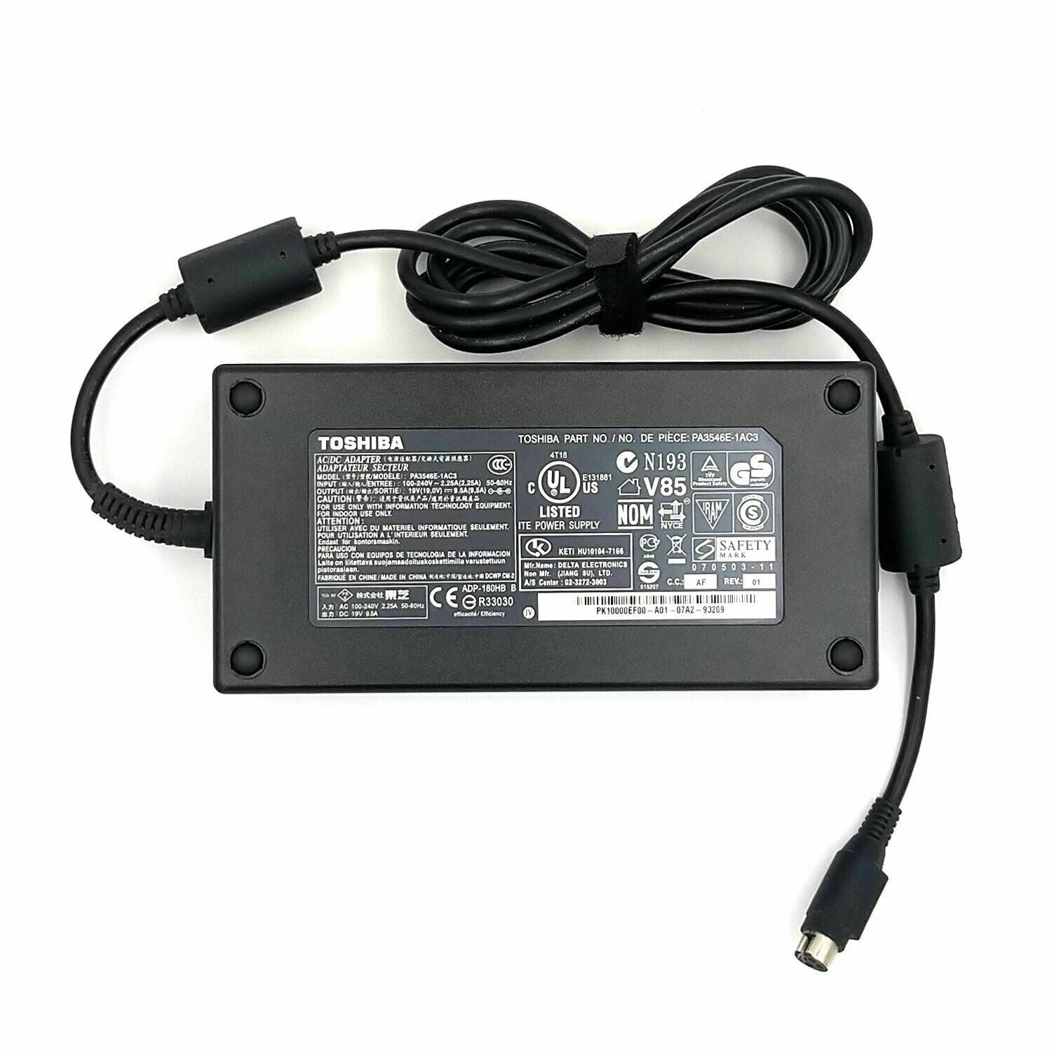 NEW 19V 9.5A 180W AC Adapter Charger For Toshiba Qosmio X870 X870-BT2G23 X872-124