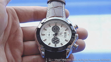 DEVIN Quartz Sport Chronograph Leather Watches