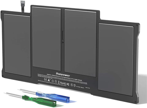 Original Genuine A1466 MacBook Battery for MacBook Air 13" (2017 Early 2015 Early 2014 Mid 2013 Mid 2012) A1369(Mid 2011 Late 2010 Version),Also fits A1377 A1405 1496[Li-Polymer 55Wh/7200mAh]