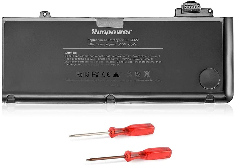 Original Genuine MacBook Battery for 13 inch MacBook Pro A1278 (Mid 2009 Mid 2010 Early 2011 Late 2011 Mid 2012) A1322[65Wh/6000mAh]
