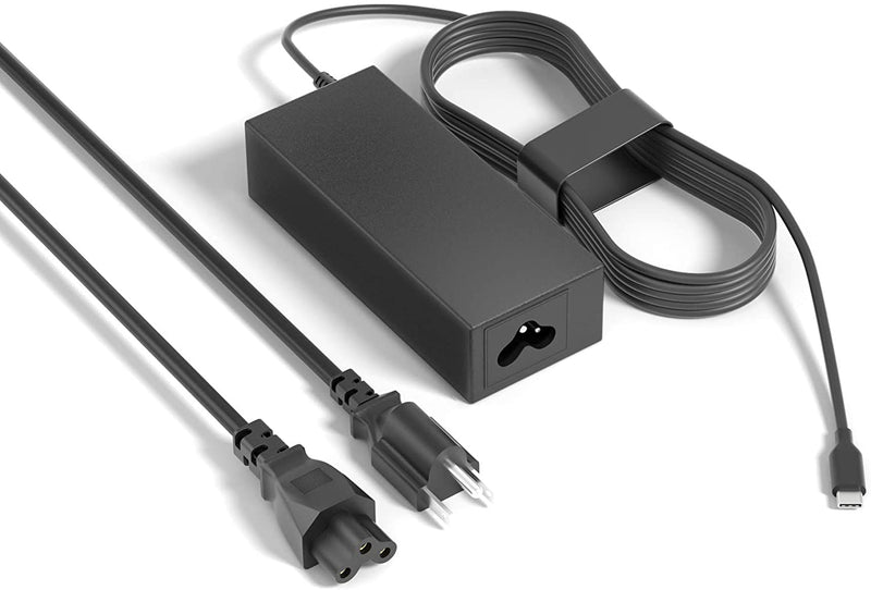 Original Charger 45W USB C Charger for Hp Chromebook X360 11 G1 EE 14 14-ca051wm 14-ca052wm 14-ca060nr EliteBook x360 830 1030 G2 G3 Pavilion X2 Spectre X360 13 Series Laptop Type C Power Adapter