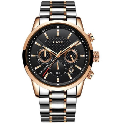 LIGE MEN FASHION QUARTZ WATCH