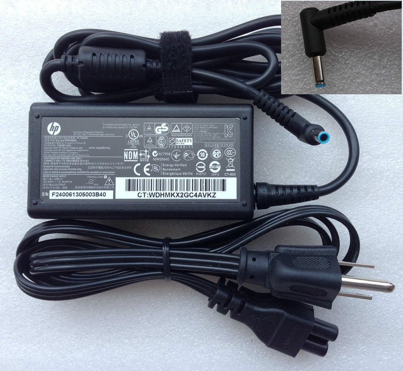 New Genuine HP Charger Notebook 15-DA2018TX 15-DA2019TX 15-DA2020LA 15-DA2021LA 15-DA2021TX AC Power Adapter Charger 65W