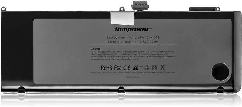 Original Genuine New Laptop Battery A1321,Made for MacBook Pro 15" A1286 (only for Mid 2009 2010 Version) [79Wh/7200mAh]